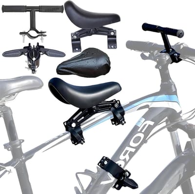 Fietsstoeltje Kind - Kinderzitje Fiets - Samen Fietsen - Universele Montage - 2-6 Jaar - Zwart