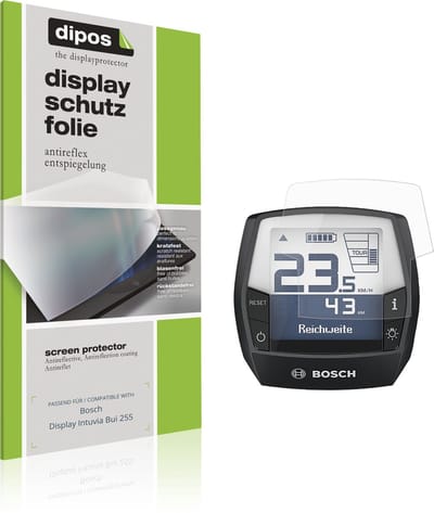 dipos – 4x Matte Beschermfolie geschikt voor Bosch Display Intuvia Bui 255 | Krasbestendige & antireflecterende Screenprotector Ultra-Thin