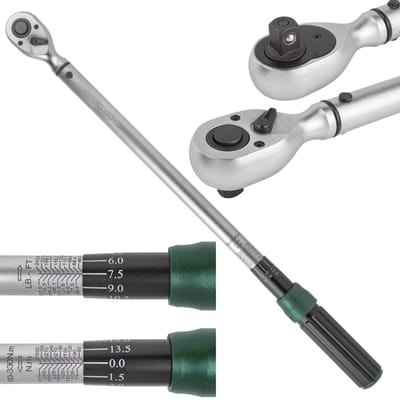 Rockforce RF-6474660 - Draaimomentsleutel - 1/2 Inch - 60-330 Nm - Antipolijstergreep