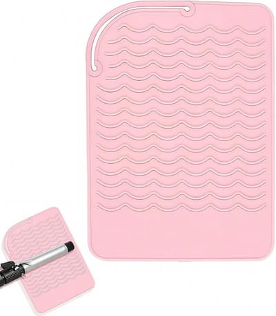Hittebestendige Mat - Siliconen Onderlegger - Haarstyling Beschermen - Hoge Temperatuur Bestendig - 21 x 158 cm - Roze