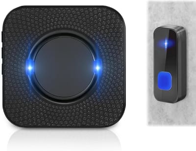 Draadloos Deurbel Batterij Batterijbediend Buiten Waterdicht IP55 met 300m Bereik en 55 Melodieën