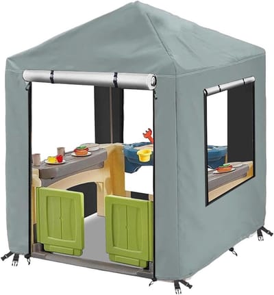 Speelhuis Afdekking - Speelhuishoes Buiten - Bescherming Buiten - Waterdicht Scheurvast - 142 x 142 x 153 cm - Zwart