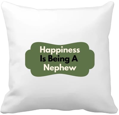 Akyol - happiness is being a nephew Kussen hoes - Neef - de liefste neef - verjaardag - cadeautje voor neef - neef artikelen - kado - geschenk - 40 bij 40 cm