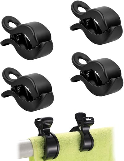 LIVIA HOME- Kinderwagenklemmen 4 Stuks - Bevestiging voor Speelgoed - Kinderwagenclips - Kinderwagenaccessoires - Duurzaam Materiaal - Compact en Lichtgewicht - Kinderwagenclip