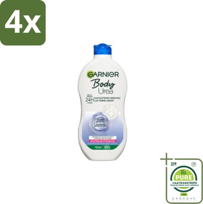 Garnier - Body - Bodylotion - Urea - Gladmakend - Karitéboter - 400 ml - Voordeelverpakking - 4 stuks - Bodylotion - Urea