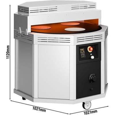 GGM Gastro Backofen für Fladenbrot, türkische Pizza & Lavas - rotierend - für bis zu 20 Brote pro Minute