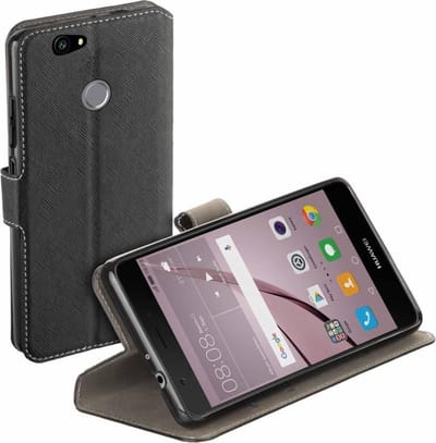 HC zwart bookcase voor Huawei Nova tpu wallet cover hoesje