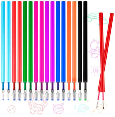 Vervangende Pen Refills - Inkt Patronen - Schrijven Tekenen - Hittegevoelige Inkt - 0.7mm 16 Stuks - 8 Kleuren