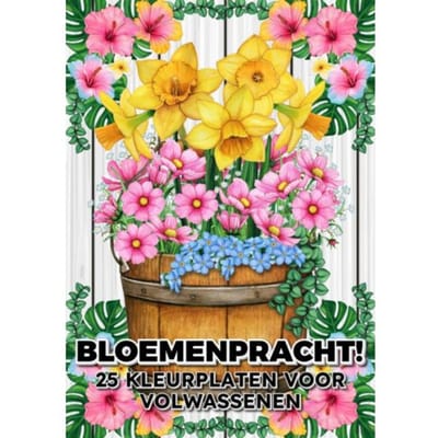 Bloemenpracht! - 25 Kleurplaten Voor Volwassenen - Kleurboek Shop