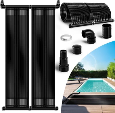 tillvex® Zwembad Zonnecollector Set 73 x 300 cm | Zonneverwarming voor Milieuvriendelijk Verwarmen | Zwembadverwarming Compleet Set | Zonnemas | Zwembad Zwembad Zonnecollector Warm Water