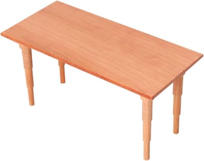 Poppenhuis Tafel - Miniatuur Meubels - Diorama Decoratie - Schaal 1/12 Model - 143x67x75 cm - Meerkleurig