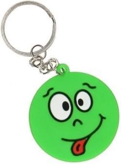 Lg-imports Sleutelhanger Emoji Groen 4,5 Cm