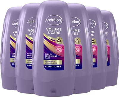 Andrélon Volume & Care Conditioner - 6 x 250 ml - Voordeelverpakking
