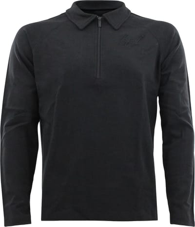 Sweater LA Luxe Lounge half zip zwart heren/dames katoen M