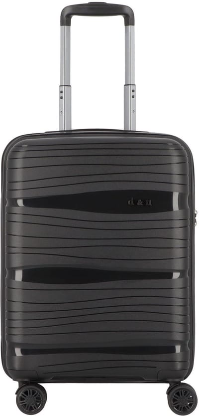 d & n Travel Line 4300 4 wielen Cabinewagen S 55 cm - Harde bagage - TSA slot - schwarz