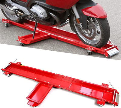 Motorfiets Dolly - Garage Mover - Fietsen Parkeren - 5 Zwenkwielen - 567 kg Draaglast - Zwart