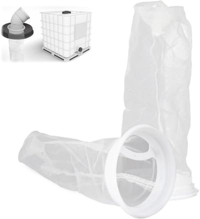 Cosensi - Tank Filter - Nylon Regenwaterfilter - Herbruikbaar - Wit - Vervangingsfilter - Geschikt voor Tanks - Pack van 2