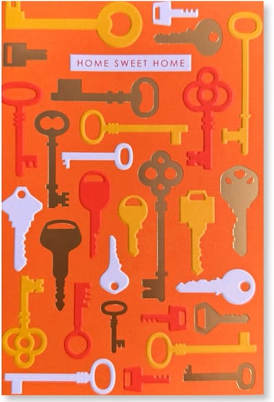 Cards & Crafts Home Sweet Home - Nieuwe Woning Wenskaart - 12 x 17 cm - gevouwen kaart Inclusief envelop
