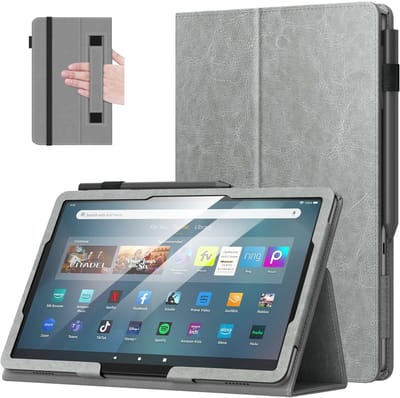 Dailygoody - MoKo Case voor Fire Max 11 Tablet - Slimme opvouwbare standaard - Donkergrijs - Auto Wake/Sleep - Lichtgewicht tablet hoesje - Geschikt v...