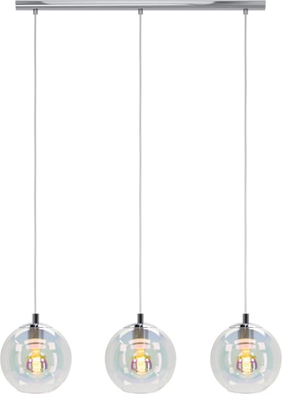 EGLO Ariscani 2 Hanglamp - E27 - 76.5 cm - Chroom/Gekleurd glas