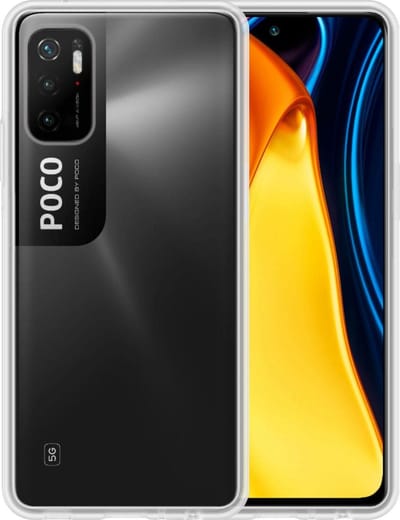 Hoesje - Geschikt voor Xiaomi Poco M3 Pro - Sterk & Shockproof - Hoes Cover - Siliconen Case - Telefoonhoesjes - Transparant