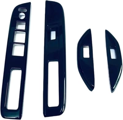 Interieur Styling - Auto Decoratie - Auto Verfraaien - Stofwerend Krasbestendig - 4 Stuks - Zwart