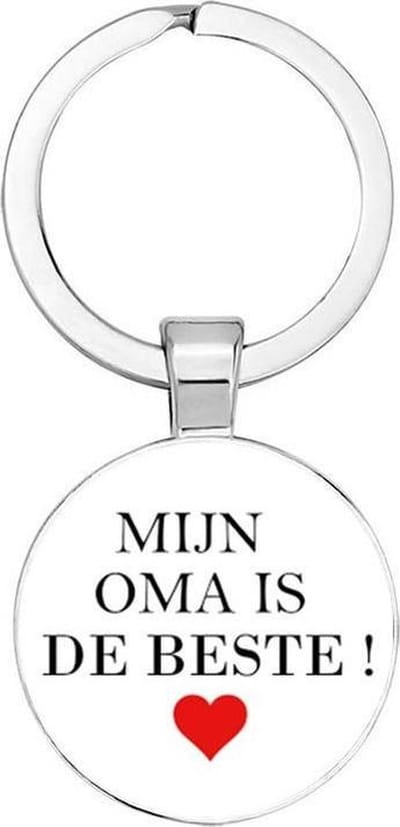 Akyol - Mijn oma is de beste Sleutelhanger - Oma - Oma - Leuk kado voor je oma om te geven - 2,5 x 2,5 CM