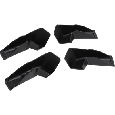 4 pièces Gouttières de camping-car Éloignent l'eau de pluie directement des gouttières de camping-car Rallonge pour la plupart des camping-cars Noir