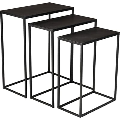 Set van 3 bijzettafels Johan rechthoekig | Macabane