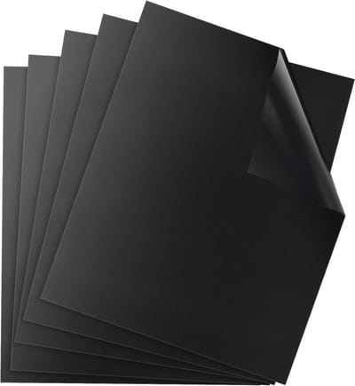 Famanu - Grill Mat Oven Liner Non Stick Bakmatten Herbruikbaar voor Houtskool, Gas of Elektrische Grill - Gemakkelijk schoon te maken, Hittebestendige Vellen, 5 stuks Set 40x60cm