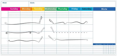 Wall Dry Wipe Calendar, Wall Calendar Whiteboard, 44 x 89 cm, Dry-Erasable Whiteboard Organizer, Laminated Monthly Planner Self-Adhesive, Erasable