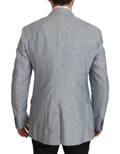 Dolce & Gabbana Heren Blauw Vlas NAPOLI Jasje Jasje Blazer