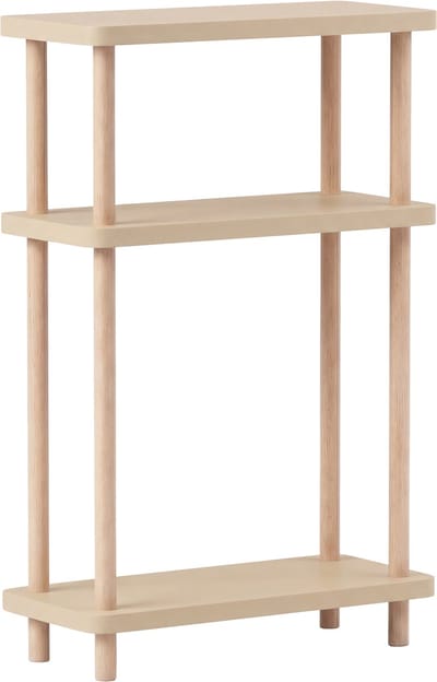 Staand rek Nampernu 62x40x18 cm met deur opbergvakken creme [en.casa]