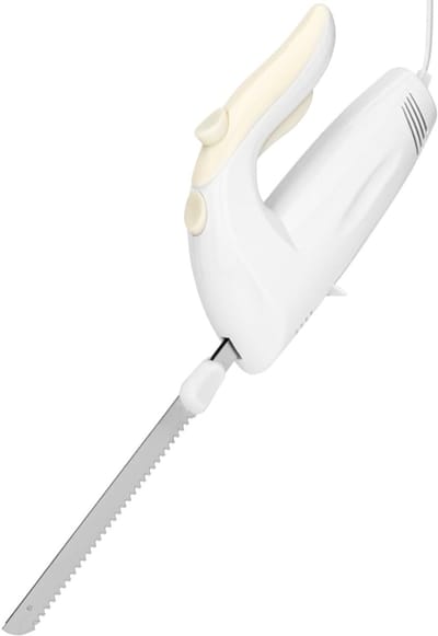 SNJY® Elektrisch Broodmes - Broodsnijder Hulpmiddel - Keukenmes Brood - 150 W - Wit