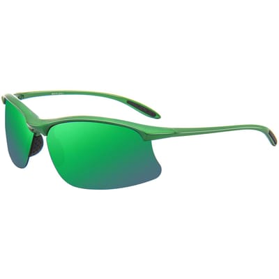 MAXJULI Atletische Zonnebril voor Heren voor Dames Tr90 Onbreekbaar Frame voor Voor Hardlopers Voor Vissers Voor Trekkers Buiten MJ8002 green