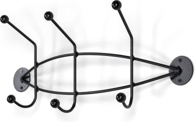 Spinder Design Wandkapstok Barato 2 - Zwart - Staal