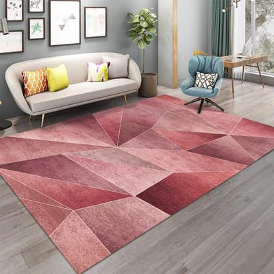 Tapis de Salon Nordique Tapis de Table Basse Décoration de Maison Moderne Minimaliste Style Géométrique Chambre à Coucher Pièce, Tapis de Sol de Chevet 80*120cm