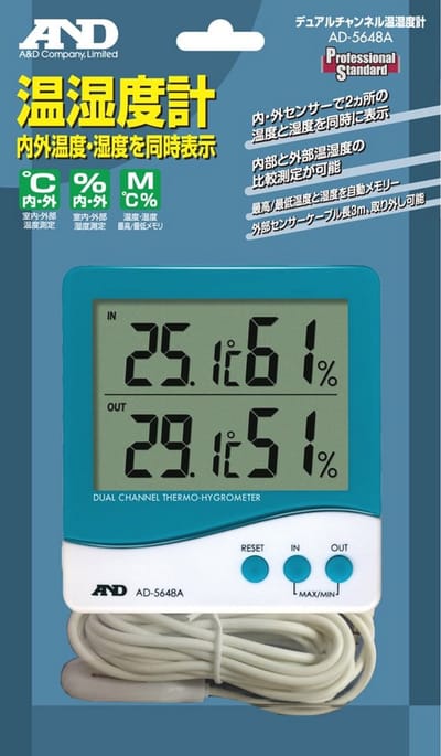 Thermo-hygrometer met externe sensor