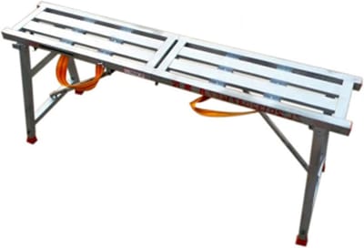 Steigerladder Inklapbaar - Multifunctionele Ladder - Veilig Klussen - Robuust Koolstofstaal - 140 x 100 cm - Zwart