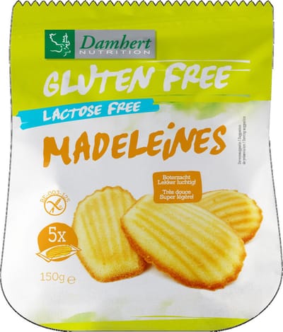 6x Damhert Madeleines Glutenvrij 150 gr