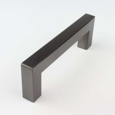 Deurgreep Joost - 96 mm - Gun metal - - geschikt voor binnen - industrieel | | | Ladegreep | Meubel greep |