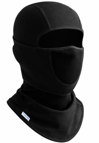 Fit Evolve Bivakmuts Balaclava – Ademend Gezichtsmasker en Helmmuts voor Ski, Fiets, Motor en Koude Dagen - Zwart