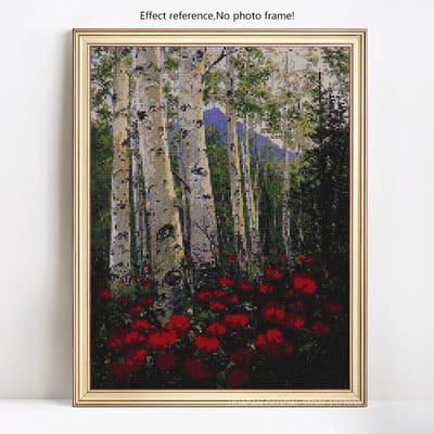 5D DIY diamant borduurwerk landschap bos diamant schilderij volledige weergave volledige ronde kruissteek 20X30CM
