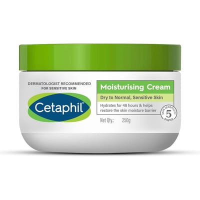 Cetaphil Hydraterende Crème voor Gezicht en Lichaam 450 g Pak van 1 Hydraterende Huid Moisturizer voor Droge Normale Gevoelige Huid green