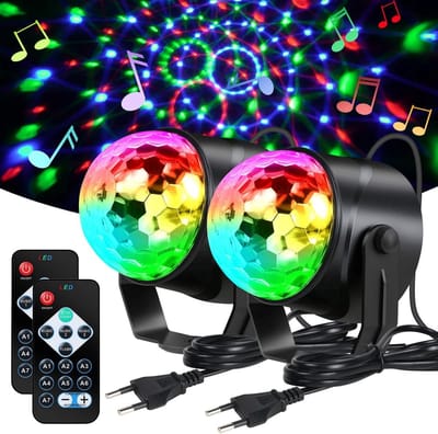 LED Feestverlichting voor Kinderen - Multikleurige Disco Lamp met Afstandsbediening en Muziekgestuurde Verlichting - Sfeervolle Party Verlichting - Energiezuinig en Duurzaam