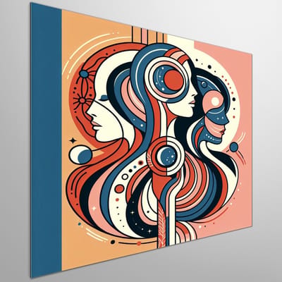 Kunstprint | Wanddecoratie | Dibond | 40 × 40 cm