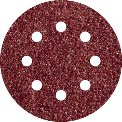 wolfcraft - Schuurpapier Korrel 80 – 115MM – 25 stuks – Voor schuurmachines – klittenbandbevestiging - 2271100
