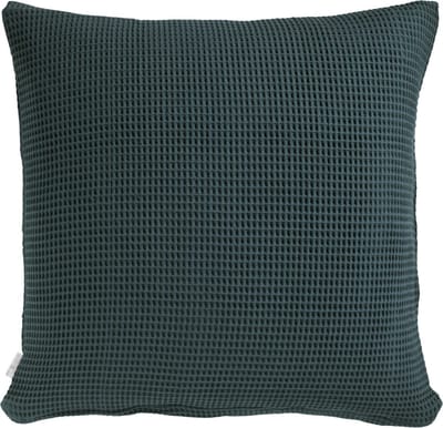 Heckettlane Kussensloop Wafel - Kussenhoes van 80x80 cm - 1 stuk - 100% Katoen - Groen