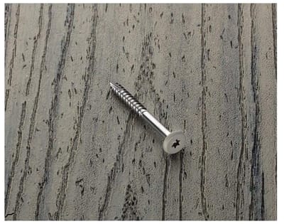 Roestvrij Staal Schroeven - Fascia Bevestigers - Houtconstructies Monteren - Corrosiebestendig Type 305 - 9 x 1-7/8" - Grijs