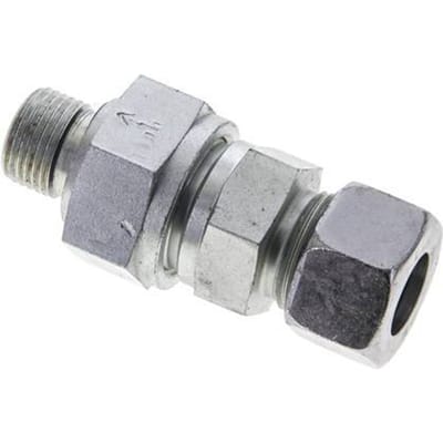 15L (M22x1.5) & M18x1.5 Regeling-In Elektrolytisch verzinkt Stalen Terugslagklep Snijring Buitendraad 1-250 bar ISO 8434-1